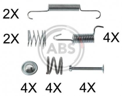 Комплектуючі гальмівних колодок A.B.S. 0006Q