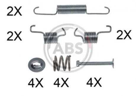 Монтажний набір гальмівної колодки A.B.S. 0011Q