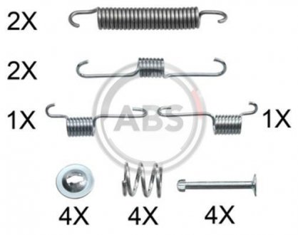 Комплектуючі колодок дискового гальма A.B.S. 0012Q (фото 1)
