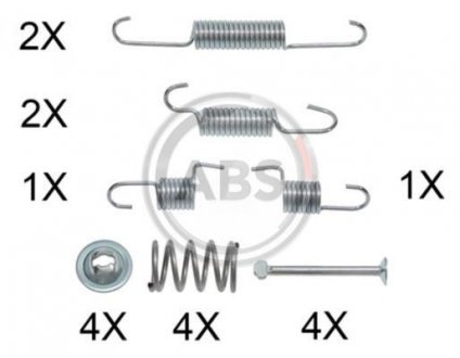 Монтажний набір гальмівних колодок A.B.S. 0025Q