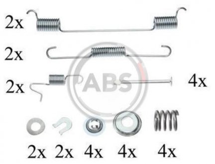 Монтажний набір гальмівних колодок A.B.S. 0818Q