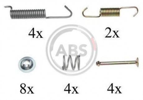 Комплектуючі, стоянкова гальмівна система A.B.S. 0821Q