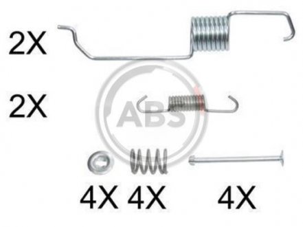 Монтажный набор тормозных колодок A.B.S. 0825Q (фото 1)