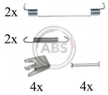 Монтажний к-кт барабанних колодок Nissan Tiida 07- A.B.S. 0827Q