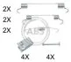 Монтажный набор тормозных колодок A.B.S. 0833Q (фото 1)