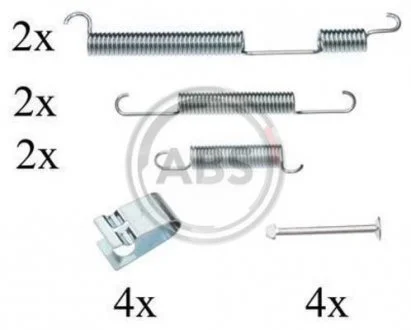 Монтажный набор тормозных колодок A.B.S. 0844Q