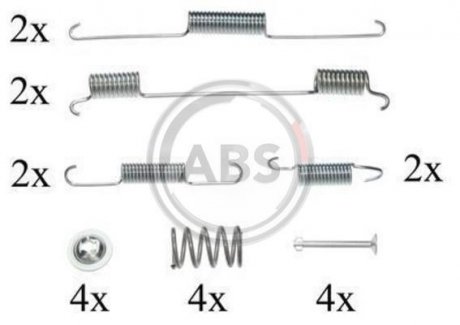 Монтажний набір гальмівних колодок A.B.S. 0861Q