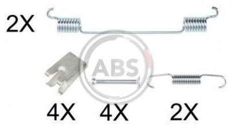 Монтажный набор тормозных колодок A.B.S. 0883Q