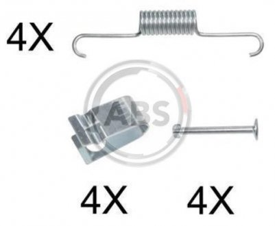 Комплектуючі, стоянкова гальмівна система A.B.S. 0884Q