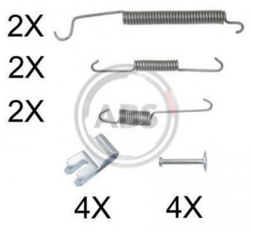 Монтажный набор тормозных колодок A.B.S. 0891Q