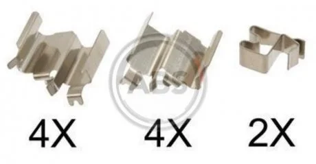 Тормозные колодки (монтажный набор) A.B.S. 1244Q