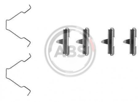 Гальмівні колодки (монтажний набір) A.B.S. 1270Q (фото 1)