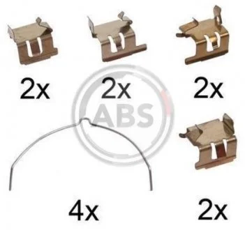 Тормозные колодки (монтажный набор) A.B.S. 1289Q
