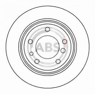 Гальмівний диск A.B.S. 15872