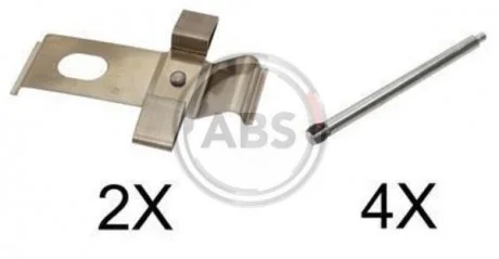 Тормозные колодки (монтажный набор) A.B.S. 1634Q