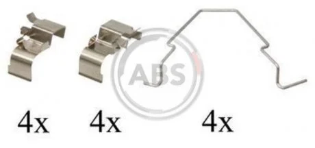 Тормозные колодки (монтажный набор) A.B.S. 1652Q