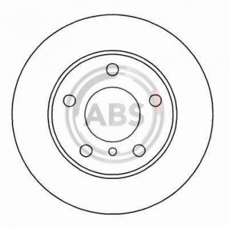 Гальмівний диск A.B.S. 16567