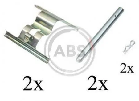 Фото гальмівні колодки (монтажний набір) A.B.S. 1660Q Гальмівні колодки (монтажний набір) A.B.S. 1660Q