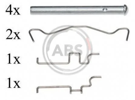 Фото тормозные колодки (монтажный набор) A.B.S. 1683Q Тормозные колодки (монтажный набор) A.B.S. 1683Q