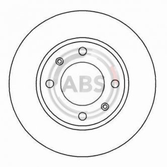 Гальмівний диск A.B.S. 16876