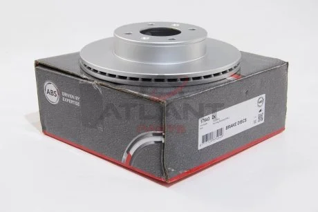 Фото гальмівний диск перед. i10/Picanto (04-21) A.B.S. 17643 Гальмівний диск перед. i10/Picanto (04-21) A.B.S. 17643