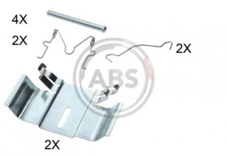 Колодки дискового тормоза (комплектующие) A.B.S. 1836Q (фото 1)