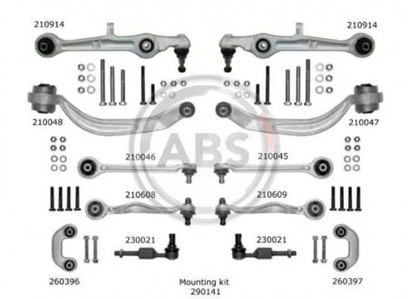 Ремкомплект важеля підвіски A.B.S. 219901