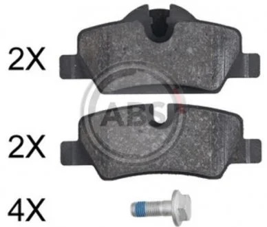 Колодки тормозные, дисковые A.B.S. A.B.S. 35049