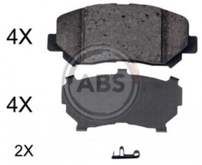 Колодки тормозные, дисковые.) A.B.S. 35057