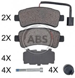 Гальмівні колодки зад. Jumper/Ducato/Boxer 06- (Brembo) A.B.S. 35116