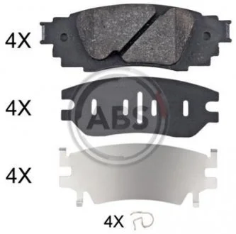Тормозные колодки, дисковые.) A.B.S. 35135