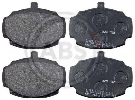 Гальмівні колодки, дискове гальмо (набір) A.B.S. 36208