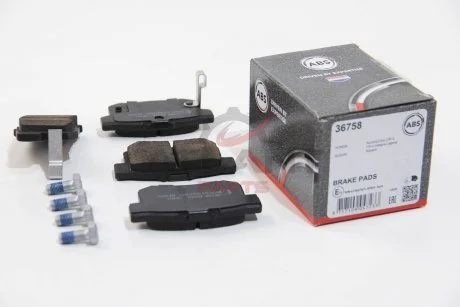 Тормозные колодки зад. Civic 98-/Accord 90-03 (Akebono) (47,8x88,9x14,5) A.B.S. 36758