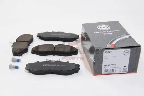 Тормозные колодки, дисковый тормоз (набор) A.B.S. A.B.S. 36861