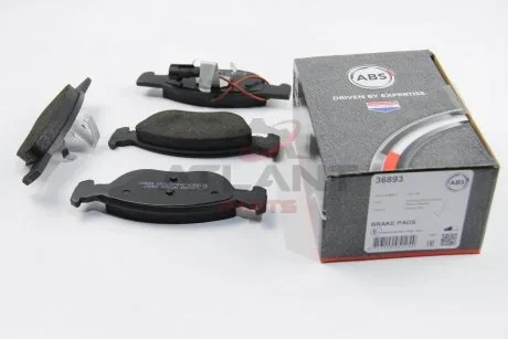 Тормозные колодки перед. Fiat Bravo/Marea 96-02 (ATE) (156,3x52,6x17,6) A.B.S. 36893