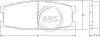 Тормозные колодки, дисковый тормоз (набор) A.B.S. 37024 (фото 1)