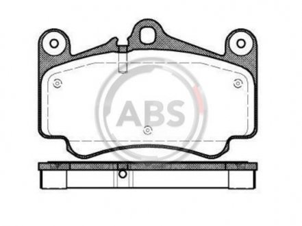 Гальмівні колодки, дискове гальмо (набір) A.B.S. A.B.S. 37147 (фото 1)
