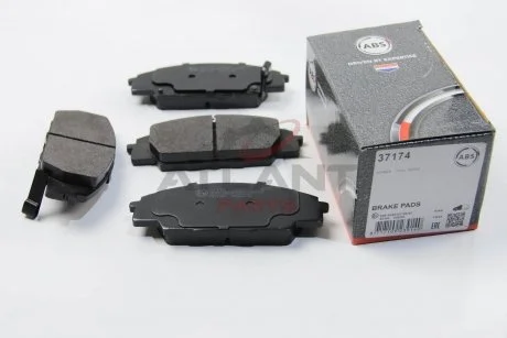 Тормозные колодки дисковые передние. Honda Civic, S2000, 2,0, 99-12 A.B.S. 37174