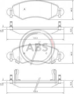 К-кт перед. гальм. колодок Suzuki Ignis II (MH) A.B.S. 37249 (фото 1)