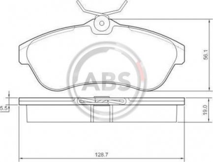 Колодки гальмівні перед. C2/C3 (03-11) A.B.S. 37308