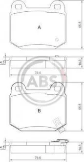 Тормозные колодки зад. Nissan 350 Z (Z33) 05-/Infiniti G35 (V35) A.B.S. 37452