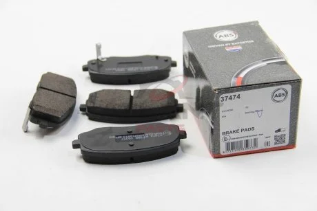 Тормозные колодки, дисковый тормоз (набор) A.B.S. A.B.S. 37474