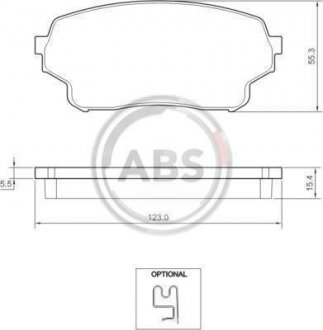 Колодки перед.гальм. Suzuki Grand Vitara 1.9 DDiS 05- A.B.S. A.B.S. 37503 (фото 1)