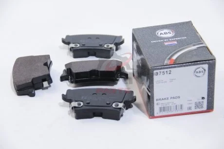 Фото гальмівні колодки, дискове гальмо (набір) A.B.S. A.B.S. 37512 Гальмівні колодки, дискове гальмо (набір) A.B.S. A.B.S. 37512