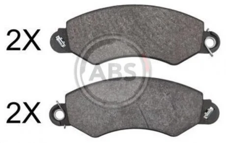 Тормозные колодки, дисковый тормоз (набор) A.B.S. A.B.S. 37798