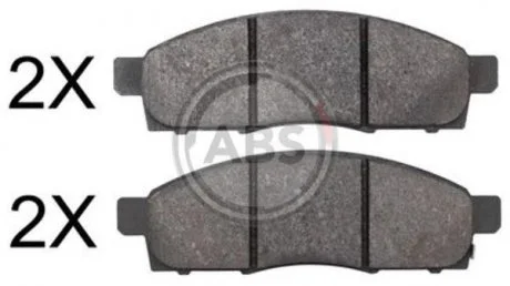 Тормозные колодки, дисковый тормоз (набор) A.B.S. A.B.S. 37832