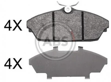 Тормозные колодки, дисковый тормоз (набор) A.B.S. A.B.S. 37889