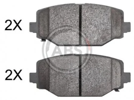 Комплект гальмівних колодок A.B.S. A.B.S. 37924