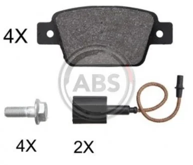 Фото комплект тормозных колодок, дисковый механизм A.B.S. 37928 Комплект тормозных колодок, дисковый механизм A.B.S. 37928