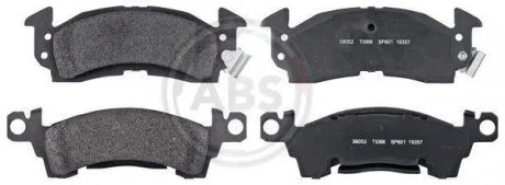 Гальмівні колодки, дискове гальмо (набір) A.B.S. A.B.S. 38052